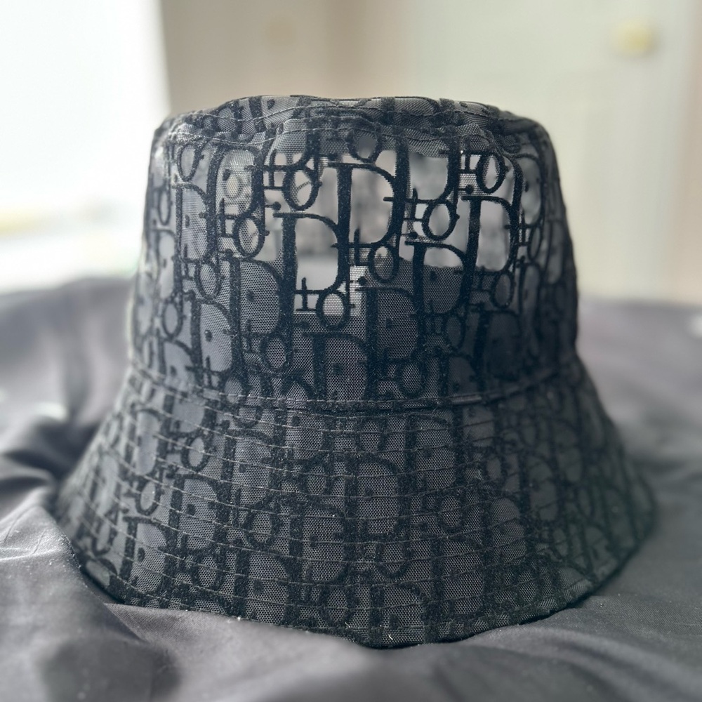 Dior Black and White Monogram Hat